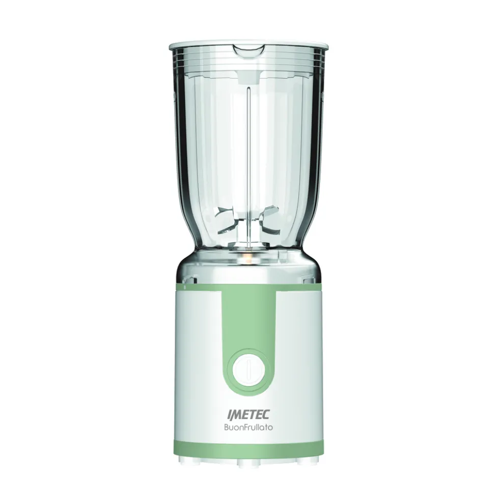 Frullatore Imetec 7471 bianco/verde con 4 lame in acciaio inox