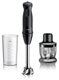 Frullatore immersione Braun 0X22111537 MULTIQUICK 3 MQ 30201 M Black