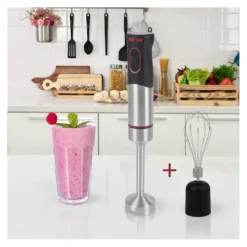 Frullatore immersione Kaufgut 028087 PROFICOOK SM S1226 Black e Silver