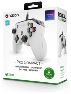 Gamepad Nacon XBXPROCOMPACTWHITE COMPACT Pro Wired White