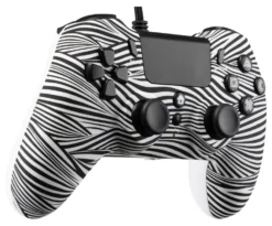 Gamepad Qubick ACP40169 PLAYSTATION 4 Black & White 2.0 Wired White e