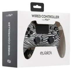 Gamepad Qubick ACP40169 PLAYSTATION 4 Black & White 2.0 Wired White e