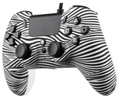 Gamepad Qubick ACP40169 PLAYSTATION 4 Black & White 2.0 Wired White e