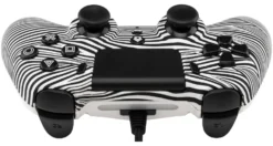 Gamepad Qubick ACP40169 PLAYSTATION 4 Black & White 2.0 Wired White e