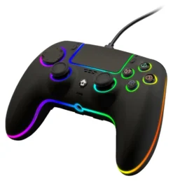 Gamepad Qubick COP50015 PLAYSTATION 5 RGB Neon black