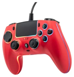 Gamepad Qubick COP50017 PLAYSTATION 5 RGB Neon red