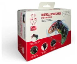 Gamepad Skull Factory SF ACC0108 SWITCH 2 RGB Clear
