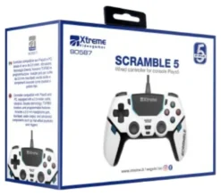 Gamepad Xtreme 90587 PLAYSTATION 5 Scramble 5 White e Black