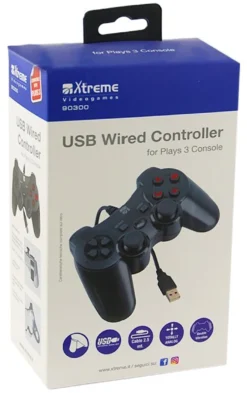 Gamepad Xtreme 90300 PLAYSTATION 3 Wired Controller Black