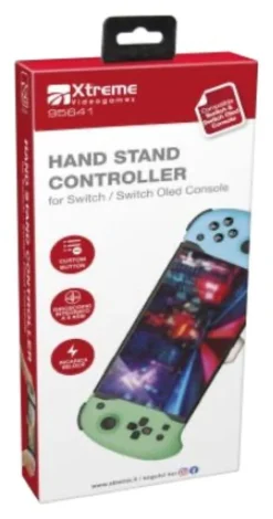 Gamepad Xtreme 95641 SWITCH Hand Stand Controller Wired Green e Blue