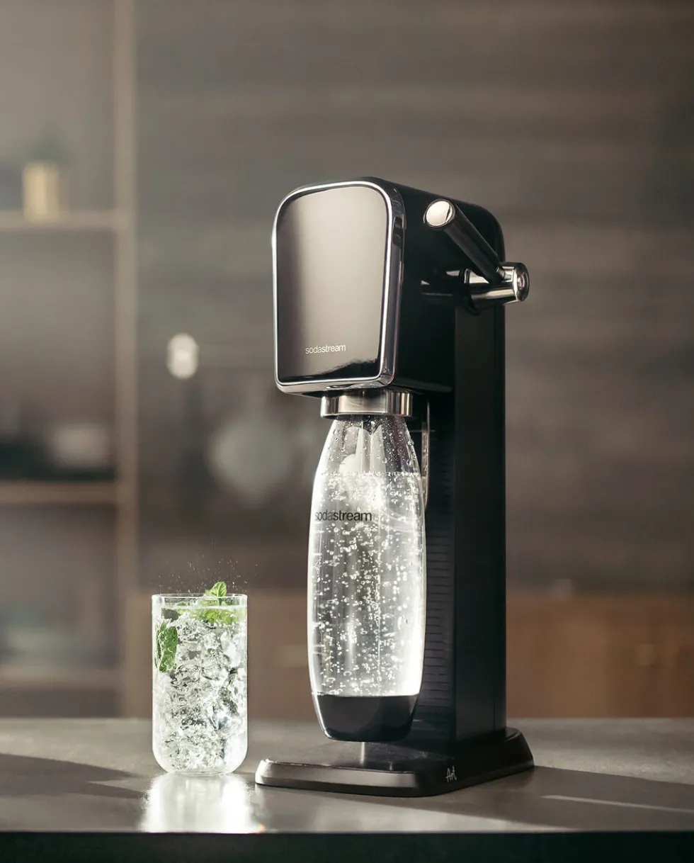 Gasatore Sodastream Art nero con bottiglia