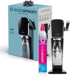 Gasatore Sodastream Art nero con bottiglia
