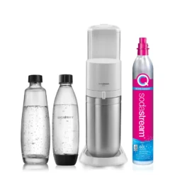 Gasatore Sodastream Duo Bianco con due bottiglie