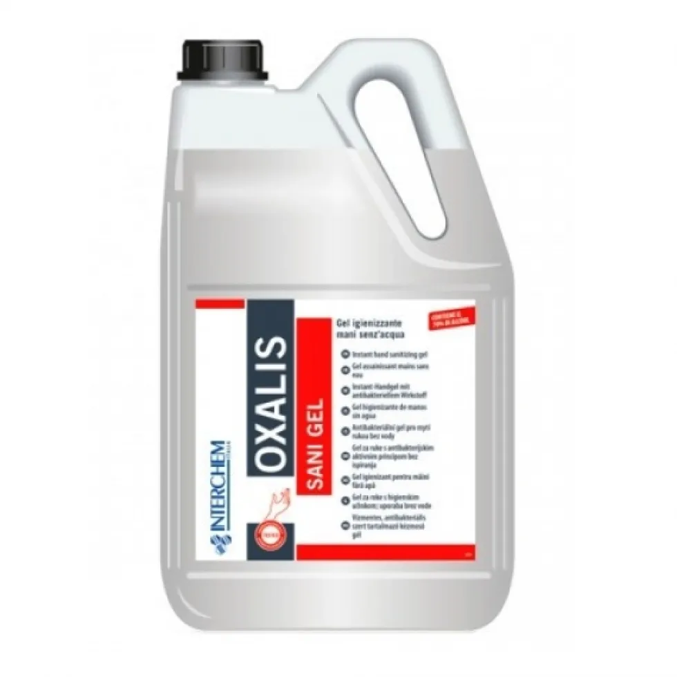 Gel igienizzante mani Oxalis Sani Gel 5 litro
