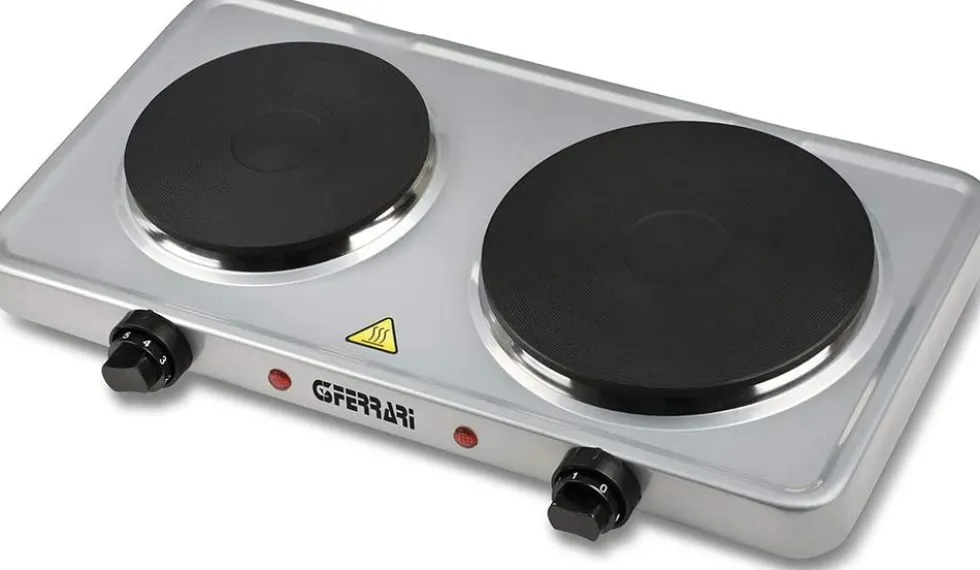 G3 Ferrari Fornello Elettrico Doppio 1000W+1500W 5Temp