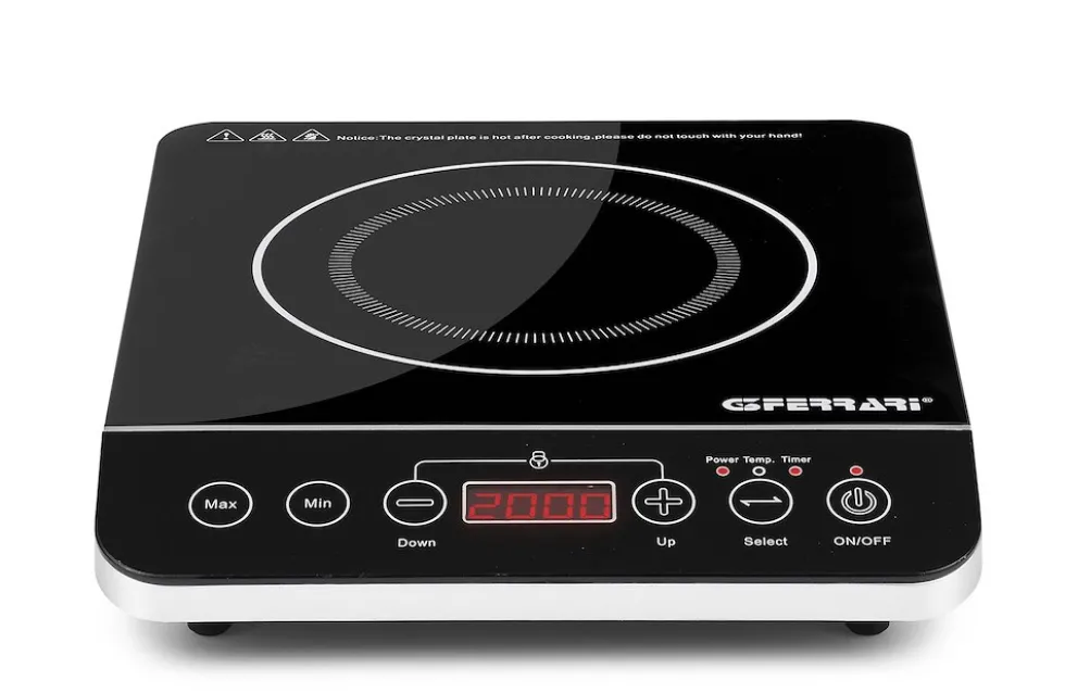 G3 Ferrari Piastra Induz. 1F 2000W Timer Soft-Touch Digital Display