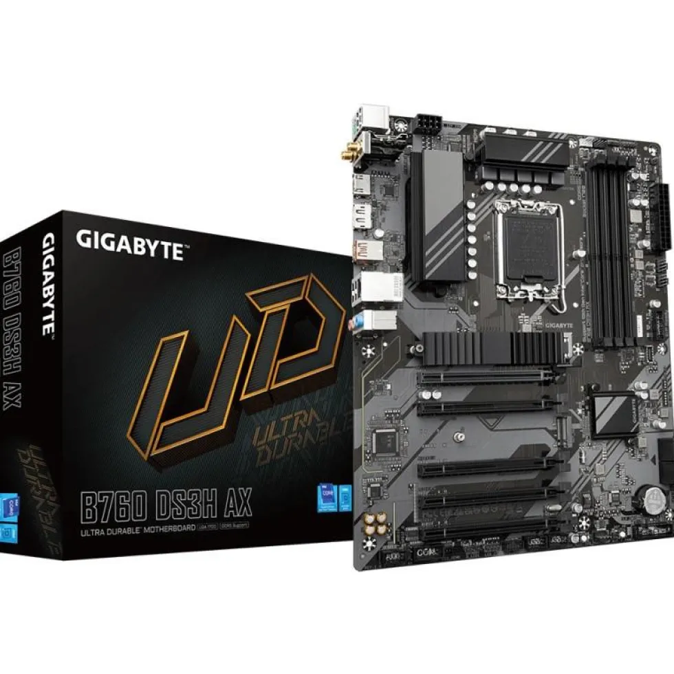 GIGABYTE MB 1700 12/13/14°GEN. B760 DS3H AX 4xDDR5 4xSATA WIFI HDMI/DP