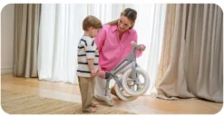Gioco primipassi Momi ROBI00082 NORU Bike pieghevole senza pedali Pink