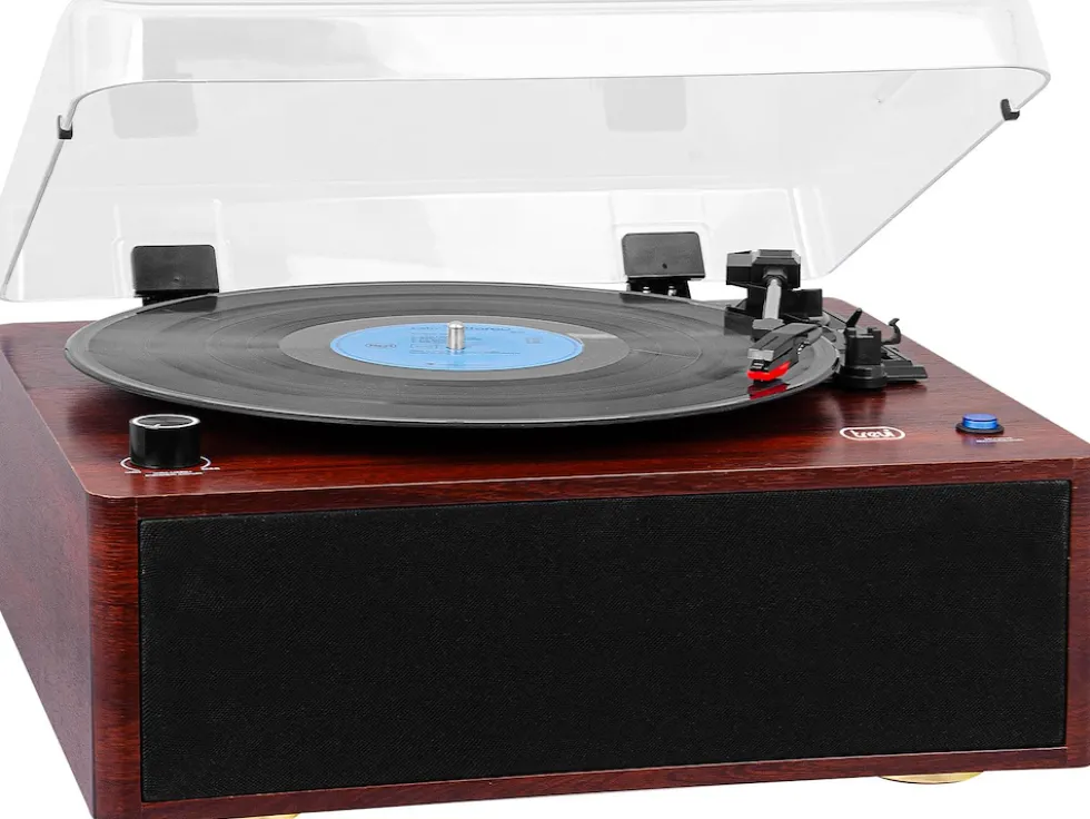 Giradischi Trevi TT 1030 BT wireless in legno con altoparlanti integrati