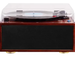 Giradischi Trevi TT 1030 BT wireless in legno con altoparlanti integrati