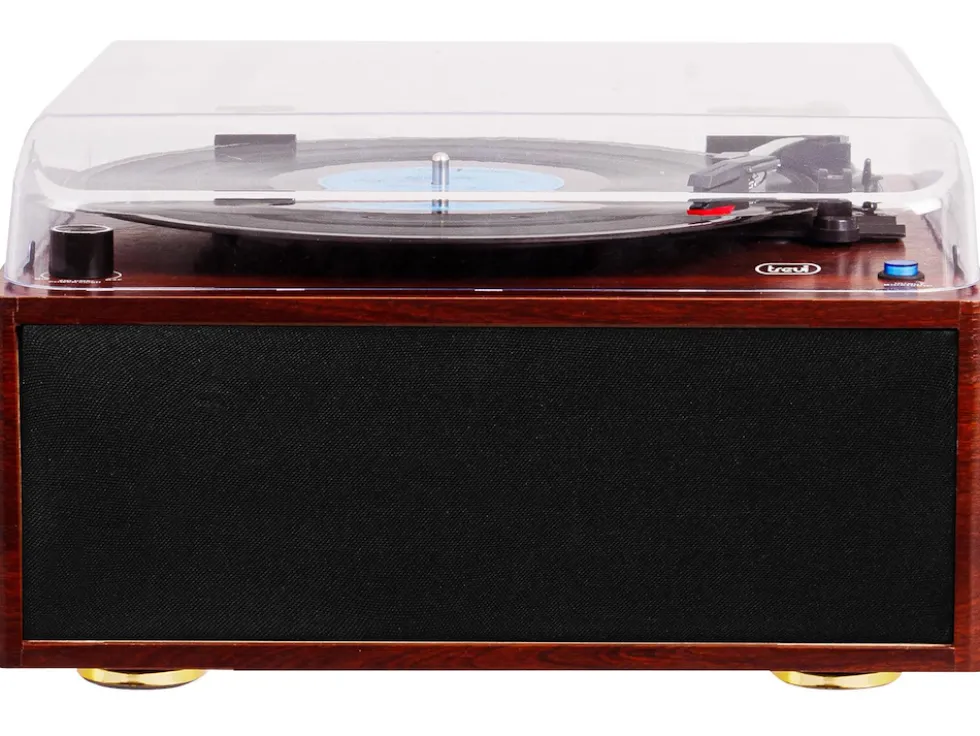 Giradischi Trevi TT 1030 BT wireless in legno con altoparlanti integrati
