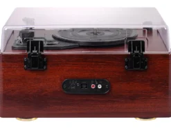 Giradischi Trevi TT 1030 BT wireless in legno con altoparlanti integrati