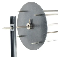 Girarrosto R.Zeta KitCA4V CORTINA con leccarda Nero e Inox