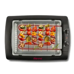 Girmi Barbecue Con Griglia Inox 2000W 34X24,50 Regolazione Temperatura