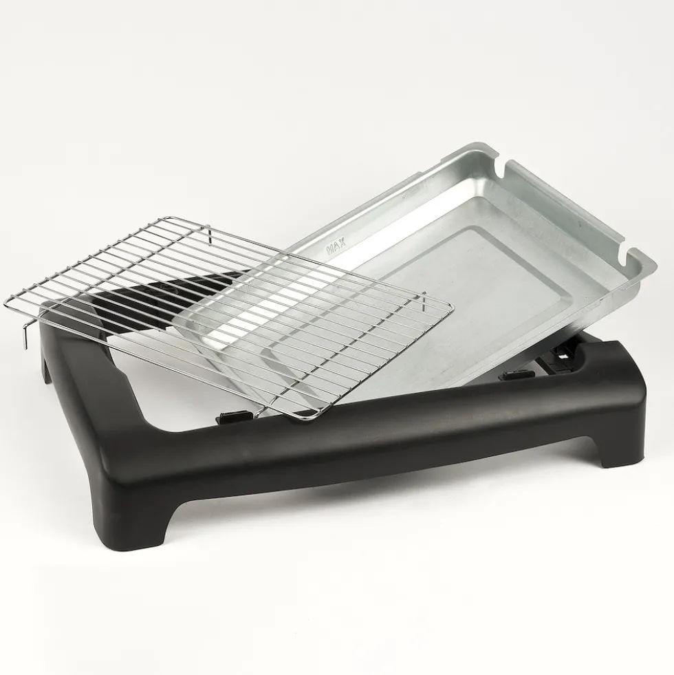 Girmi Barbecue Con Griglia Inox 2000W 34X24,50 Regolazione Temperatura
