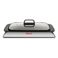 Girmi Barbecue 2000W 40X30 Con Griglia Reg.temp. Coperchio In Vetro