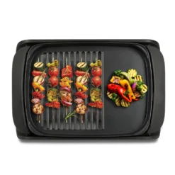Girmi Barbecue 2000W 40X30 Con Griglia Reg.temp. Coperchio In Vetro