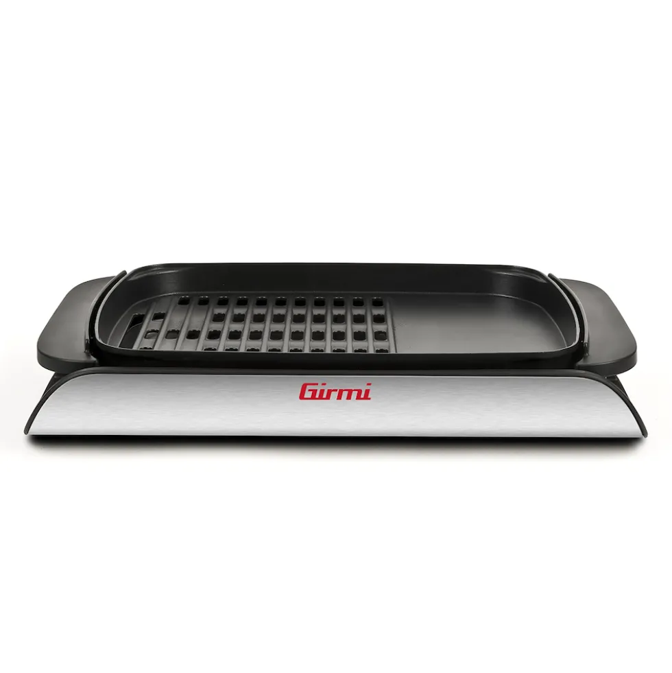Girmi Barbecue 2000W 40X30 Con Griglia Reg.temp. Coperchio In Vetro