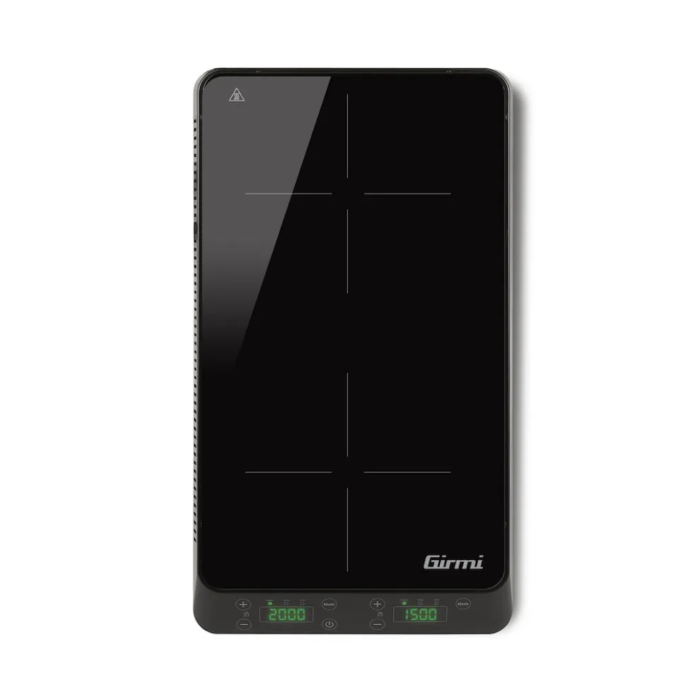 Girmi Piastra Induz. 2F 2000W + 1500W Timer Eco
