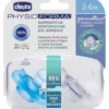 Gommotto Chicco 7308861 PHYSIOFORMA bimbo Dual Soft Trasparente e Azzu