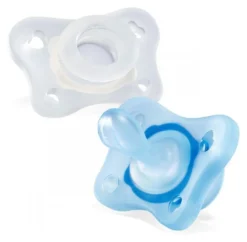 Gommotto Chicco 7308861 PHYSIOFORMA bimbo Dual Soft Trasparente e Azzu