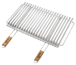 Griglia barbecue Ompagrill B26740 biologica con recupero grassi Cromo