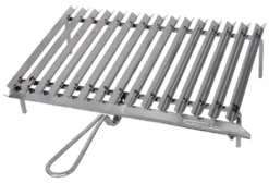 Griglia barbecue Ompagrill 20630 con recupero grassi Cromo lucido
