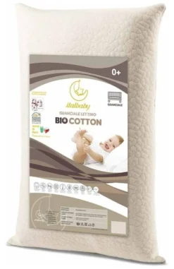 Guanciale lettino Italbaby 020 3500 BIO COTTON anallergico Bianco