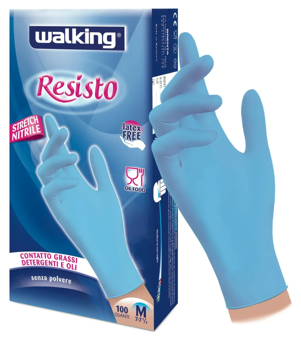 Guanti monouso Walking 011667 RESISTO Azzurro
