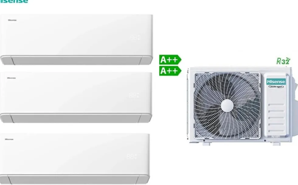 HISENSE TRIAL 9/9/12000BTU UNIAIR WIFI A++/A++ HB25/35XU0A/3AMW62U4RJC