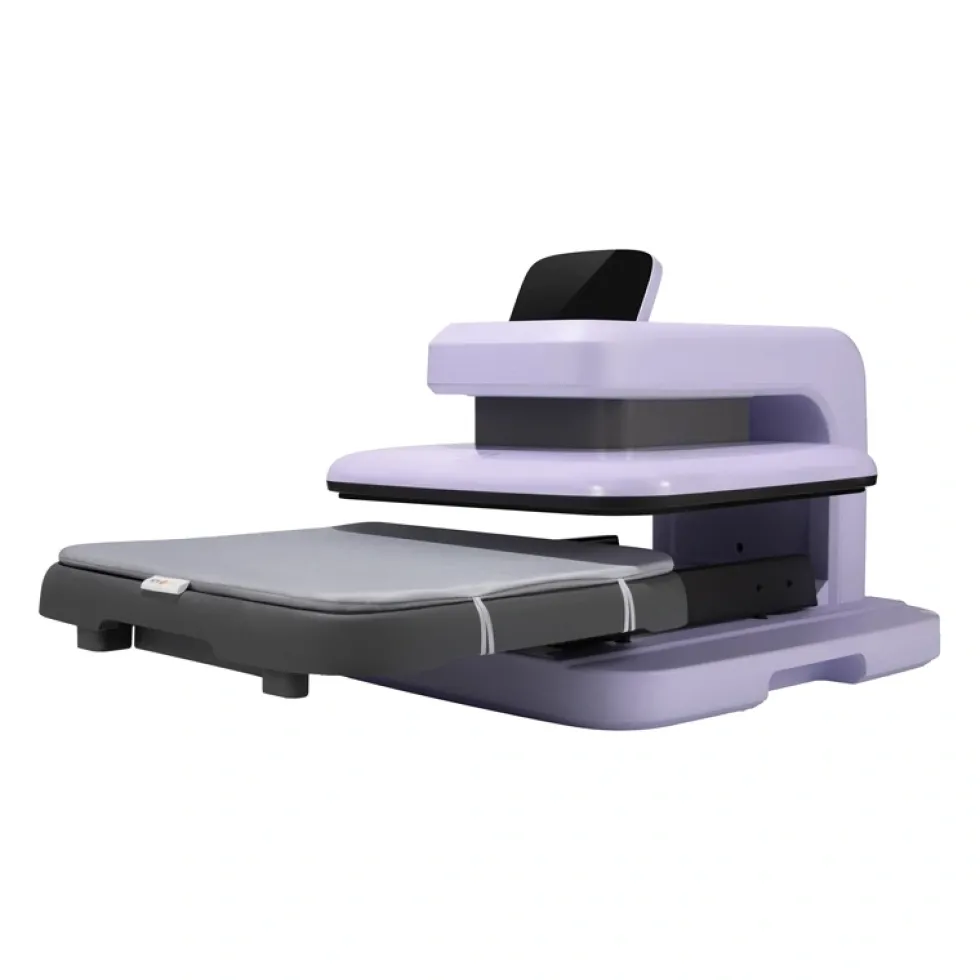 HTVRONT Pressa a Caldo Digitale Automatica (Viola) per Transfer Termici