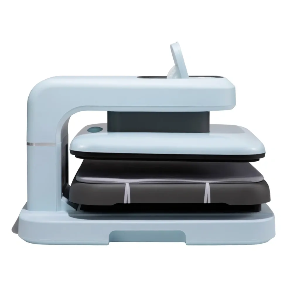 HTVRONT Pressa per Transfer a Calore Automatica a 2 Cifre (Azzurro) - Ideale per E-commerce