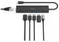 HUB Hama 00200144 USB C Black