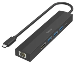 HUB Hama 00200144 USB C Black