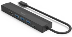 HUB Hama 00200144 USB C Black