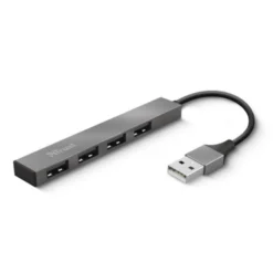 Hub USB 2.0 Trust 23786 con 4 porte in alluminio
