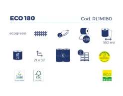 Imballo 10 confezioni di asciugamani di carta a estrazione centrale Super 180 da 6 rotoli
