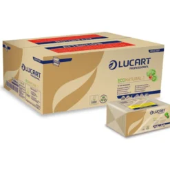 Imballo 8 scatole asciugamani carta piegati a Z da 18 confezioni eco natural