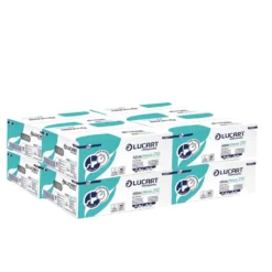 Imballo 8 scatole di carta igienica interfogliata idrosolubile Aquastream 210 da 40 pacchetti