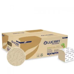 Imballo 8 scatole di 40 pacchetti carta igienica Interfogliata Lucart Econatural 210I